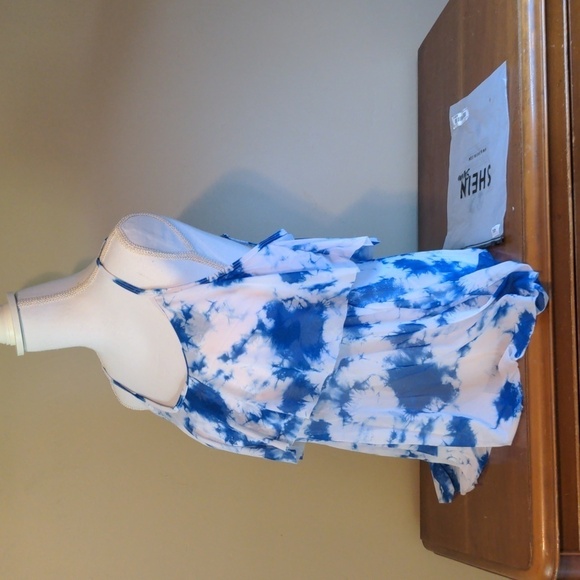 TIE DYE TWO-PIECE TANKINI SWIM DRESS 4XL 4th Of July Ready! - Picture 5 of 16